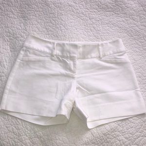 White Tailored Shorts